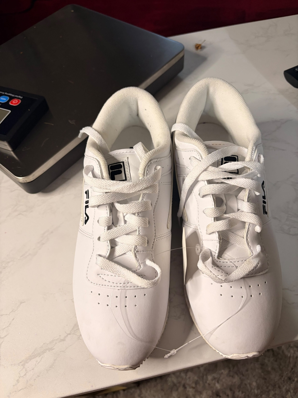 Fila Kids White Low-Top Sneakers